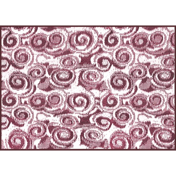 Camco 42842 8' x 16' Reversible RV Outdoor Mat - Burgundy Swirl
