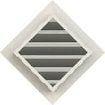 thumbnail image 4 of 14"W x 14"H Diamond Gable Vent (20 3/8"W x 20 3/8"H Frame Size): Primed, Functional, Smooth Western Red Cedar Gable Vent w/ Brick Mould Face Frame, 4 of 12