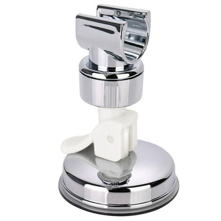 

Shower Head Handset Holder Chrome Bathroom Wall Mount Adjustable Suction Bracket