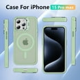 thumbnail image 6 of ELEHOLD Case for iPhone 12/12Pro, Clear Transparent Camera Kickstand Case Shockproof Heavy Duty Protective Cover Case,Lightgreen, 6 of 8
