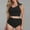 Black, variant on OCLCCG Womens High Waisted Bikini Set 2 Piece Swimsuit Modest Racerback Bathing Suit with Tie Side Knot 2025