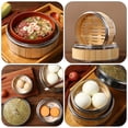 thumbnail image 4 of 1 Set Useful Bamboo Food Steamer Premium Household Food Steamer (Random Lid), 4 of 5