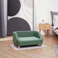 thumbnail image 3 of Teamson Pets Bennett Linen Sofa Dog Bed for Pets up to 66 lbs, Sea Green, 3 of 11