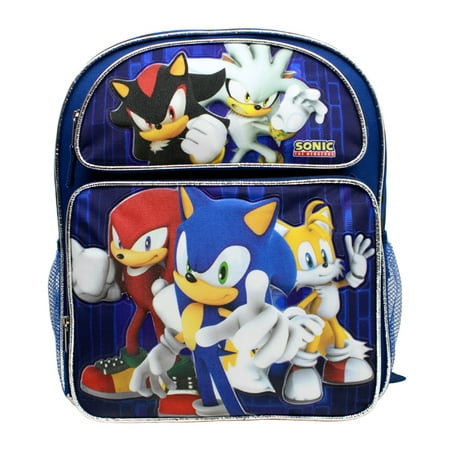 Medium Backpack - Sonic the Hedgehog - w/Kunckles/Tails 14" Bag sh30272