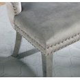 thumbnail image 2 of Newboti Furniture Contemporary Gray Flannelette 2Pcs Side Chairs Button-Tufted Upholstered Dining Chairs Wingback Design Furniture Set 0897, 2 of 9
