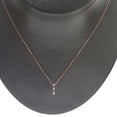 thumbnail image 6 of 1 Carat Diamonds On 14K Rose Gold Pendant with 925 Sterling Silver Box Chain Necklace, 6 of 6