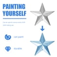 thumbnail image 4 of Qumonin 10PCS Metal Barn Stars for Indoor/Outdoor Wall Decoration, 4 of 7