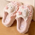 thumbnail image 1 of Zapatillas Kawaii Likrtyny Pantuflas de Invierno Lindas con Pelo Suela Blanda Impermeables Rosa 38/39, 1 of 6