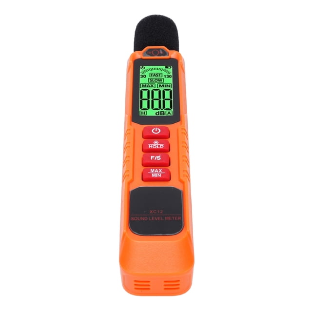Medidor De Nivel De Sonido, Medidor De Decibelios De Ruido Modo De Ponderación 30-130 DB Valor Mínimo Máximo Preciso Y Rápido Para El Sitio De Construcción De Fábrica