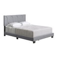 thumbnail image 3 of Boyd Sleep Brussels Faux Leather King Platform Bed Frame and Headboard, Grey, 3 of 7