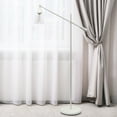thumbnail image 4 of All the Rages LF1030-WHT Elegant Designs Pivot Arm Floor Lamp with Glass Shade, White, 4 of 4