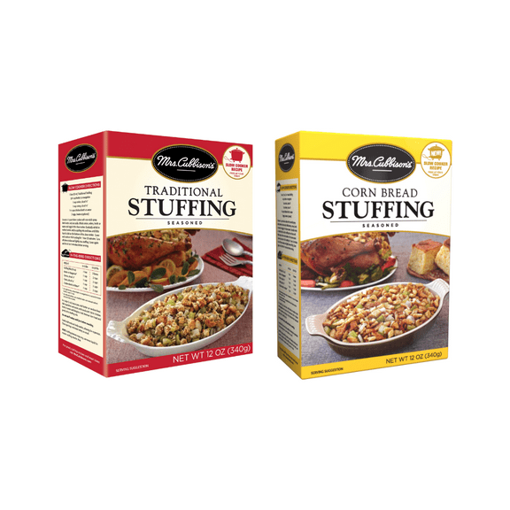 Mrs. Cubbison's Stuffing Mix, Corn Bread, 12 oz, Stuffing Mix, Traditional, 12 oz Variety Pack