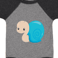 thumbnail image 4 of Inktastic Adorable Blue Snail Boys or Girls Baby Bodysuit, 4 of 5