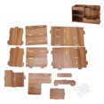 thumbnail image 1 of Ccdes Wooden Desktop Organize Shelf,Wood Desktop Organize Rack,Wooden Desk Organize Shelf Multi Layer Space Saving Tabletop Storage Box For Home Office School, 1 of 8