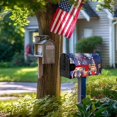 thumbnail image 6 of Cute USA Gnome with Fireworks Mailbox Covers Magnetic Standard Size, Spring Summer Patriotic Magnetic Mailbox Covers Mailbox Wraps Post Letter Box Cover for Holiday Outside Yard Decor 18"x21", 6 of 6