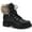 Black, variant on Sun + Stone Womens orenlap lace-up short Ankle Boots