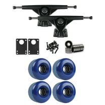 RKP Black Longboard Trucks Wheels Package 70mm x 46mm 83A 293C Blue