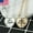 Gold, variant on K-KED 2Pcs Heart Crystal Pendant Necklace Gold &Silver Delicate Jewelry BFF Best Friend USA-Silver