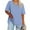 Light Blue, variant on 2025 Women's Plus Size Oversized Tunic Tops - Soft Cotton V-Neck Half Sleeve Tee Shirts, Summer Casual Loose Fit