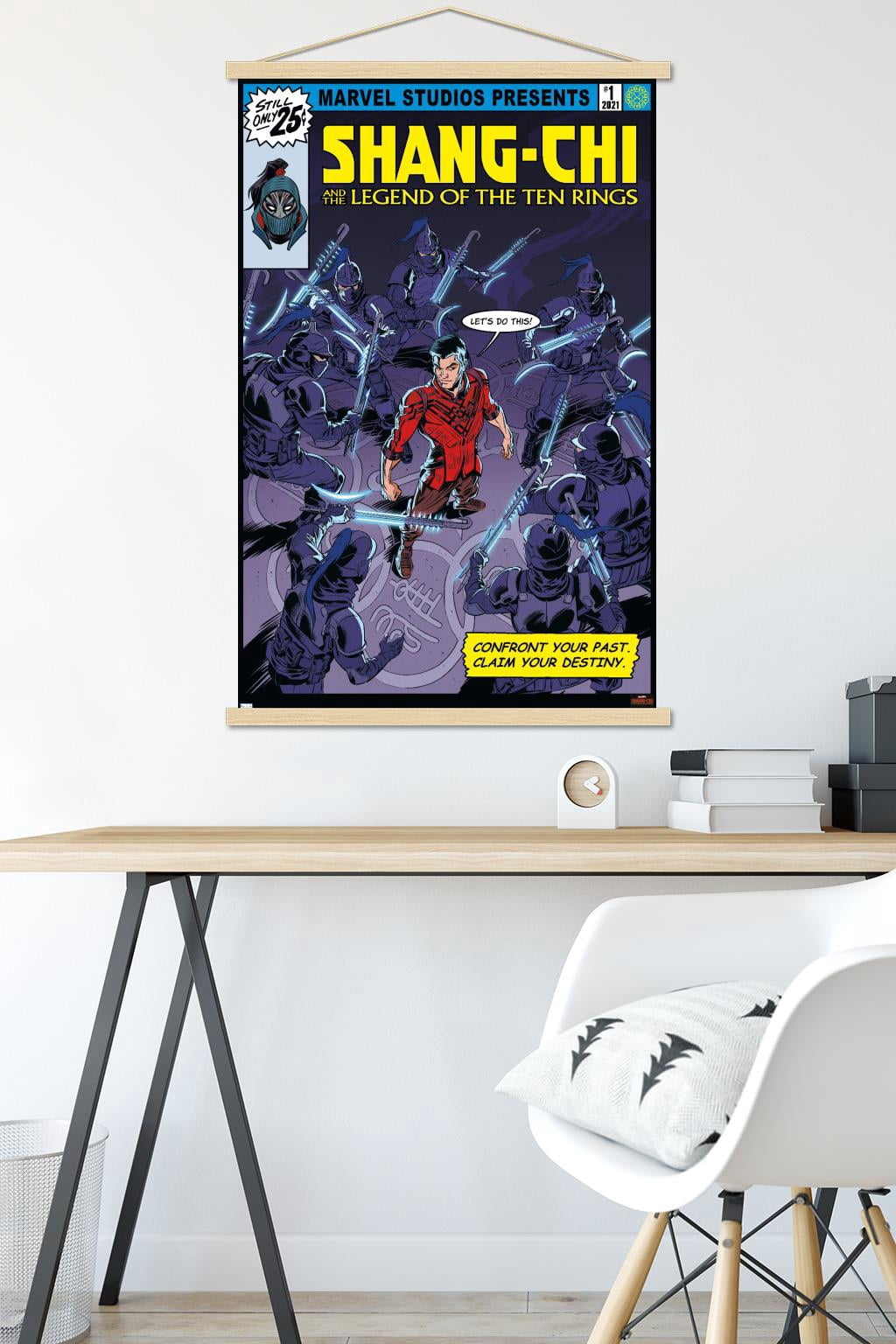 Marvel Shang-Chi and the Legend of the Ten Rings - Let's Do This Wall Poster with Magnetic Frame, 22.375" x 34"