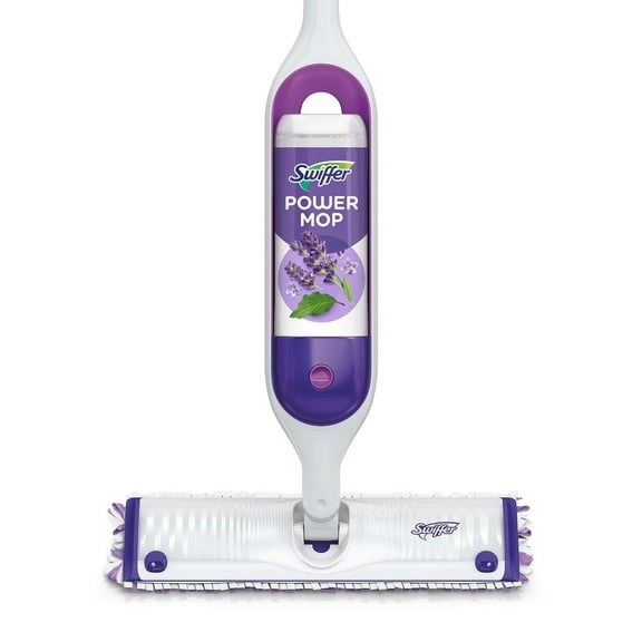 Swiffer PowerMop Multi-Surface Mopping Kit Lavender (10 Pads 2 Solutions)