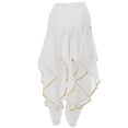 thumbnail image 2 of Pantalones Harem con cintura elástica, sueltos, para danza tribal árabe, ropa para danza del vientre Blanco, 2 of 8