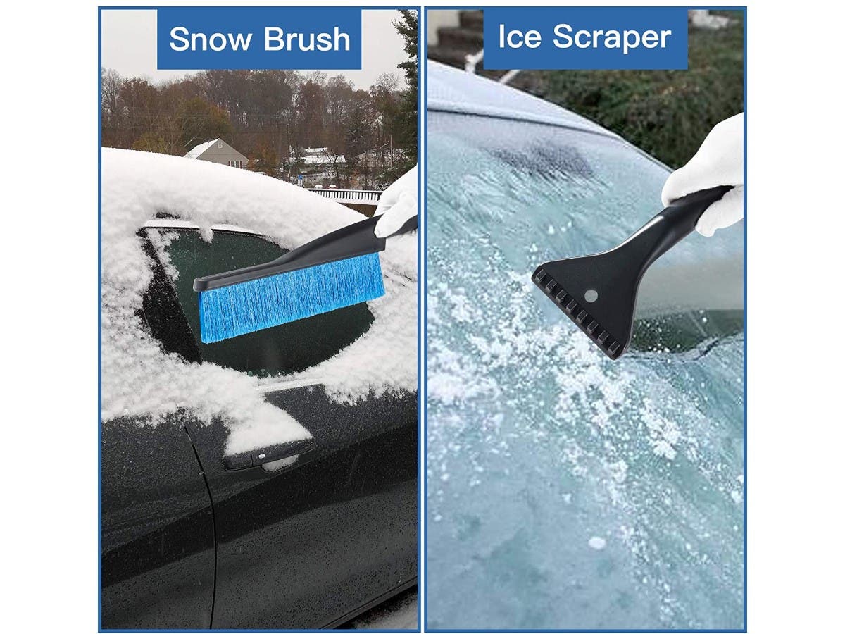 25.5 Car Snow Brush and Ice Scraper for Cars, Auto, SUV, Trucks Windshield  Windows, Foam Grip Detachable Scraper - No Scratch, Heavy Duty Handle, Snow  Broom, Remover, Easy Scraper 