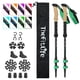 thumbnail image 1 of Bastones de trekking TheFitLife, de fibra de carbono, plegables, verdes, 1 of 7