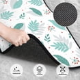 thumbnail image 3 of Pofeuu Leaf Print Green Print Car Foot Mat Set of 4 Pieces - All-Weather Full Set Floor Mats for Cars Trucks SUVs, 3 of 7