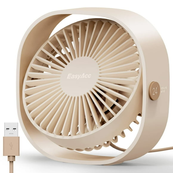 Ventilador de escritorio EasyAcc USB Small Slumber Pod, giratorio 360°, 3 velocidades