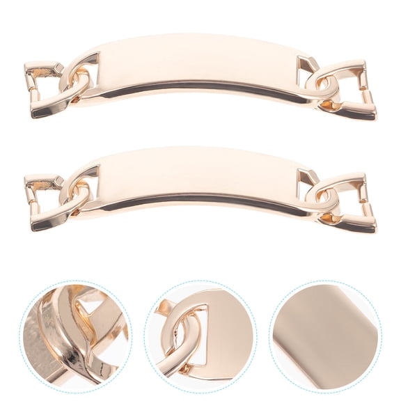 UPOUART 2Pcs Versatile Girdle Buckles Golden Color with D Rings for Shoelace and Waist Belts