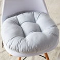 thumbnail image 2 of Round Floor Pillow Cushion 19"x19" Washable Patio Chair Cushion for Outdoor Furniture Seat Pads Meditation Cushion for Yoga Living Room Sofa Balcony,Grey, 2 of 7