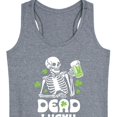 thumbnail image 3 of Instant Message - St. Patrick's Day - Irish Skeleton Dead Lucky - Women's Racerback Tank Top, 3 of 6