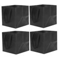 thumbnail image 4 of CATIEBYE 4Pcs Black Square Packing Bags for Coffee Shop Paper Grocery Bags, 4 of 7