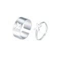 thumbnail image 2 of Juego de Anillos para parejas Yuyangstore Mariposa plateada, 2 of 4