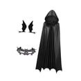 thumbnail image 4 of Capa con capucha de Halloween, disfraz de mago, capa larga para carnaval, espectáculo y fiestas., 4 of 9