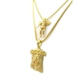 thumbnail image 2 of Cherub Angel/Jesus Pendant Set with Gold-Tone Ball & Box Chains - RC337G, 2 of 2