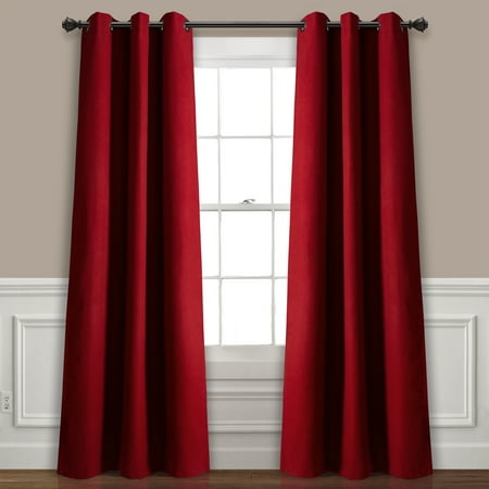 Absolute Blackout Window Curtain Panels Burgundy 76x84 Set Each