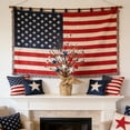 thumbnail image 4 of Patriotic Independence Day Artificial Decorative Tree, Red White Blue Star Floral Table Centerpiece, Plastic, 50 cm, Multicolor, 1 pc, 4 of 6