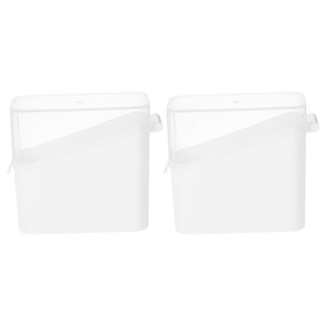 2 cajas de almacenamiento para cocina, para refrigerador, para queso, transparentes, para conservar alimentos
