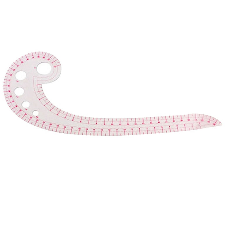 Papaba French Curve Ruler,Comma Metric French Hip Curve Ruler Tailor Measure Tool for Sewing Dressmaking, Size: One size, Other