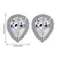thumbnail image 2 of Aretes De Diamantes De Imitación En Forma De Gota De Agua Para Mujeres Y Niñas Orejas De Diamante Simuladas Regalo De Joyería Para Cumpleaños Día De San Valentín Aniversario 1 Par Monstrate AP005812-00, 2 of 6