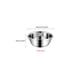 thumbnail image 5 of Colador Apilable De Acero Inoxidable Y Juego De Lavabo Para Mezclar, Colador De Cocina, Lavabo De Arroz, Colador De Ensalada, Juego De Tazones, Colador De Arroz Para Cocina, Restaurante, Cocina Advancent HA026467-02, 5 of 6