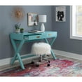 thumbnail image 4 of Riverbay Furniture Pine MDF Blue Writing Desk Rectangular 44", 4 of 15