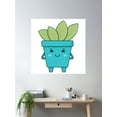 thumbnail image 2 of Plant Today, Smile Tomorrow, Happy Planting Poster Wall Art, Modern Wall Decor For Living Room Bedroom, 16x16 UNFRAMED, 2 of 3