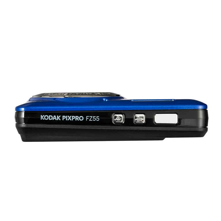 Kodak Pixpro FZ55 Digital Camera (Blue) Bundle Including: 128 GB