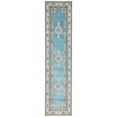 thumbnail image 1 of Unique Loom Narenj Medallion Textured Area Rug 3' x 13' Runner Blue/Tan, 1 of 6