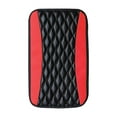 thumbnail image 2 of koolsoo Armrest Cushion Cover Center Console Box Pad Protector for Most Car SUV Red, 2 of 9