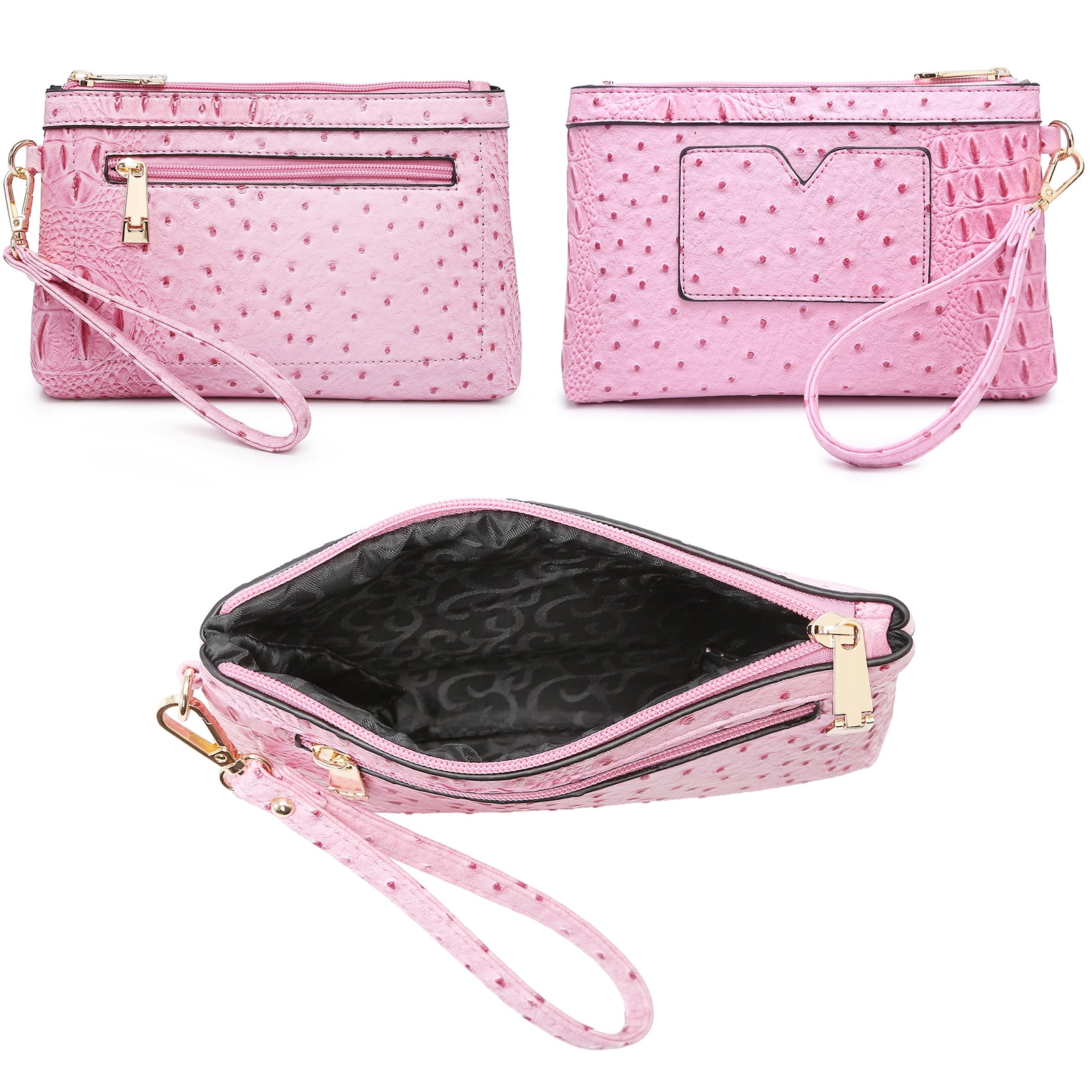 Top Handle Tote Handbags Work Shoulder Bags with Matching Wristlet Wallet for Women
