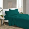 thumbnail image 2 of BEDSIUM 4pc Bed Sheet Set 1000 Thread Count Luxury Softest Bedding Sheet Set Upto 15" Deep Pocket 100% Egyptian Cotton - Family XL Teal, 2 of 5